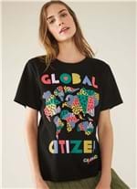 T-shirt Local Global Citizen Preto G