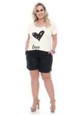 T-Shirt Love Plus Size 43112GG