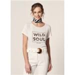 T-Shirt Malha Wild Soul - Ampara Off White - G