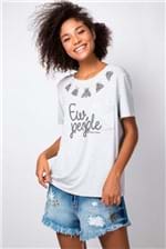 T-shirt Mfty com Bolso - Cinza
