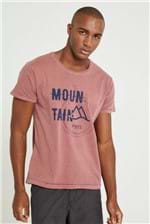 T-shirt Mountain Gg - Vermelho Terra
