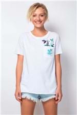 T-shirt Myft com Bolso Ocean - Branco