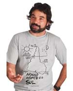 T-shirt Nosso Norte é o Sul Cinza