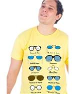 T-shirt Óculos (Di)Versos Amarela