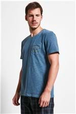 T-shirt Pardon Pocket Azul Gg