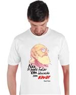 T-shirt Paulo Freire Branca