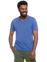 T-shirt Periquito Gola V -azul Jeans-m