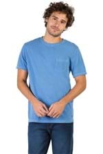 T-Shirt Premium com Bolso Lisa Azul Claro Azul Claro/P