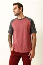 T-shirt Raglan Xgg - Vermelho