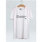 T-Shirt Rust Eco Recycled Cotton Numbers-Branco - P