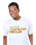 T-shirt Salve o Compositor Popular Branca