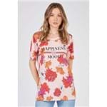 T-Shirt Happiness Mood Areia - P