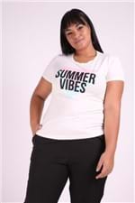 T-shirt Silk Summer Vibes Plus Size Off White G