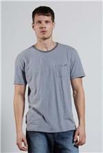 T-shirt Thin Stripe Pocket Cinza Gg