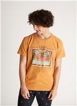 T-shirt Tinturada Silk 80s V Amarelo M