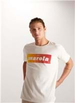 T-shirt Tinturada Silk Layout Marola Branco Gg
