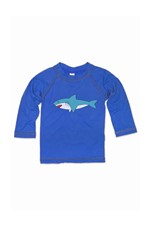 T-shirt UV Manga Longa Tubarão 0 a 2 Anos - Bb Básico G - AZUL ROYAL