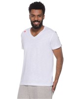 T-shirt V-neck Basic-branco-g