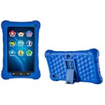 Tablet Infantil Azul com Capa Emborrachada e Suporte