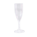 Taça Acrílica Champagne Cristal 140ml Taça Acrílica Descartável P/ Champagne Cristal 140ml - 5 Unidades