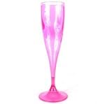 Taça Acrílica Champagne Rosa 200ml