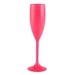 Taça Acrílica Champagne Rosa Neon 140ml Taça Acrílica Descartável P/ Champagne Rosa Neon 140ml - 5 Unidades