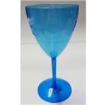 Taça Acrílica Vinho Azul 350ml