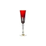 Taça de Cristal para Champagne Vermelha Fígaro 200ml - Fígaro - Mozart Cristais
