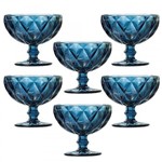 Taça para Sobremesa Diamond 6 Unidades Azul