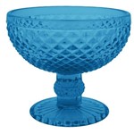 Taças de Sobremesa em Vidro Bico de Abacaxi Azul - 6 Peças