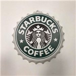 Tampa Decorativa Starbucks Coffee Cor Verde Plático 27x27x4