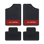 Tapete Automotivo - Astra - Base Vermelha - Logo Chevrolet