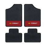 Tapete Automotivo - Cobalt - Base Vermelha - Logo Chevrolet