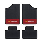 Tapete Automotivo - Equinox - Base Vermelha - Logo Chevrolet