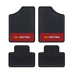 Tapete Automotivo - Vectra - Base Vermelha - Logo Chevrolet
