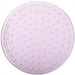 Tapete Box Attuale - Redondo Transparente Rosa - Antiderrapante - 50x50cm - Corttex