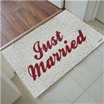 Tapete Capacho Personalizado - Just Married 60x40