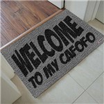Tapete Capacho Personalizado - Welcome To My Cafofo 60x40