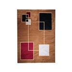 Tapete Melissa Mondrian 1,40x 2,00 Villa Textil Marrom