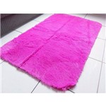 Tapete Sala Quarto Peludo Macio Rosa Pink 90cm X 1,40 M