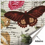 Tecido Adesivo Impermeável - Linho Floral 002 (45x70)