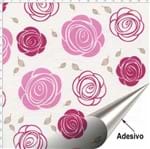 Tecido Adesivo para Patchwork - Rosas Estilizadas 121 (45x70)