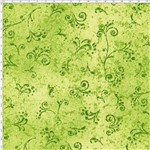 Tecido Estampado para Patchwork - 50 Tons Arabesco Verde Oliva Cor 27 (0,50x1,40)