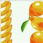 Tecido Estampado para Patchwork - 59000 Barrado de Frutas Laranja/Limão/Banana Cor 01 (0,50x1,40)