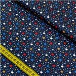 Tecido Estampado para Patchwork - Astronautas: Mini Estrelinhas (0,50x1,40)