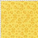 Tecido Estampado para Patchwork - Baltimore By Tais Favero - Coração Amarelo (0,50x1,40)
