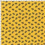 Tecido Estampado para Patchwork - Bee Buzz: Mini Bee Mostarda (0,50x1,40)