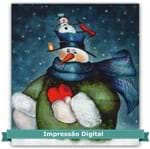 Tecido Estampado para Patchwork Bia Moreira - Mosaico Snowman Heart 02 (0,55x1,40)