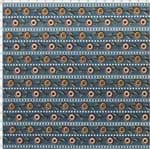 Tecido Estampado para Patchwork - Coleção Bali Floral Mini Fundo Azul (0,50x1,40)