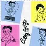 Tecido Estampado para Patchwork - Coleção Betty Boop (0,60x1,40)